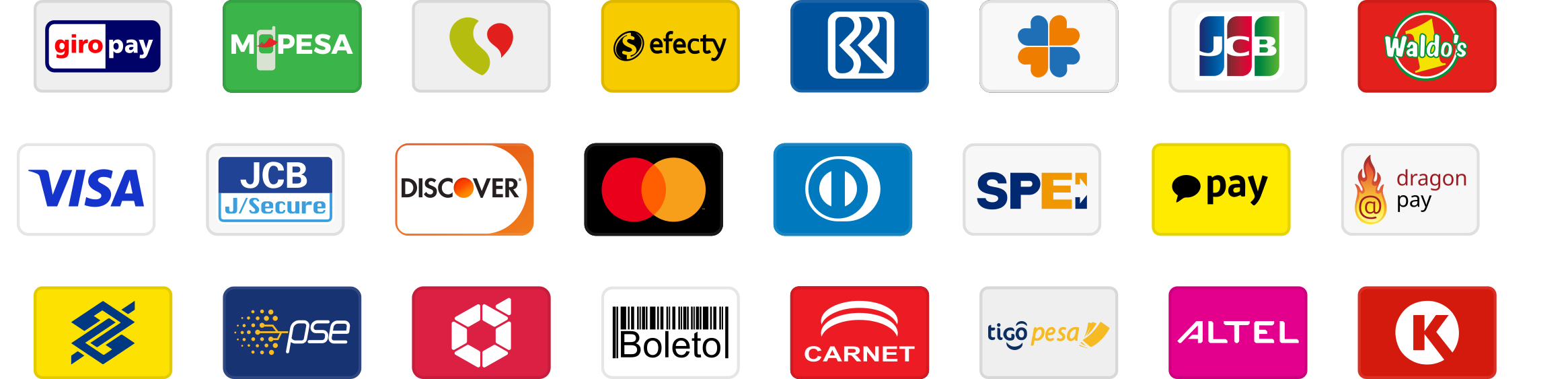 Payment method logos